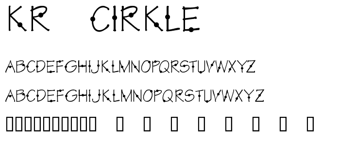 KR Cirkle font